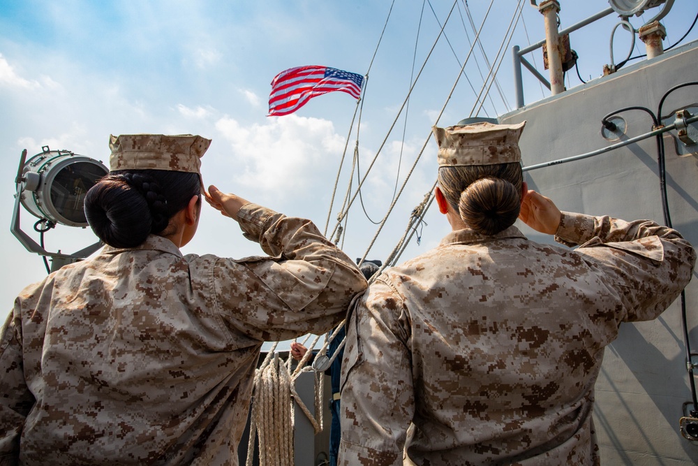 Abraham Lincoln celebrates the Marine Corps Birthday
