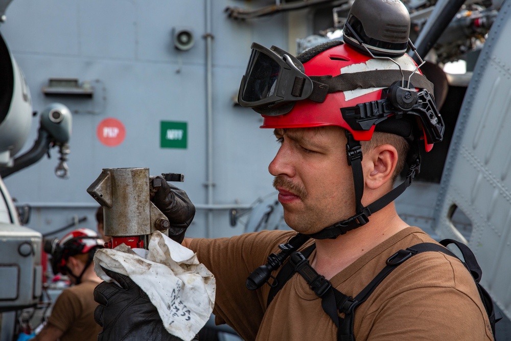 Abraham Lincoln Sailors conduct routine operations