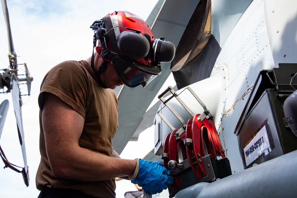 Abraham Lincoln Sailors conduct routine operations