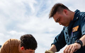 Abraham Lincoln Sailors conduct routine operations