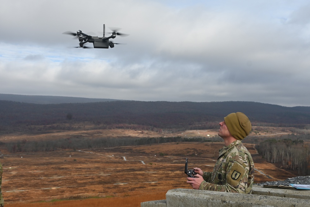 166th Regiment – RTI instructors use drones to call for artillery fire