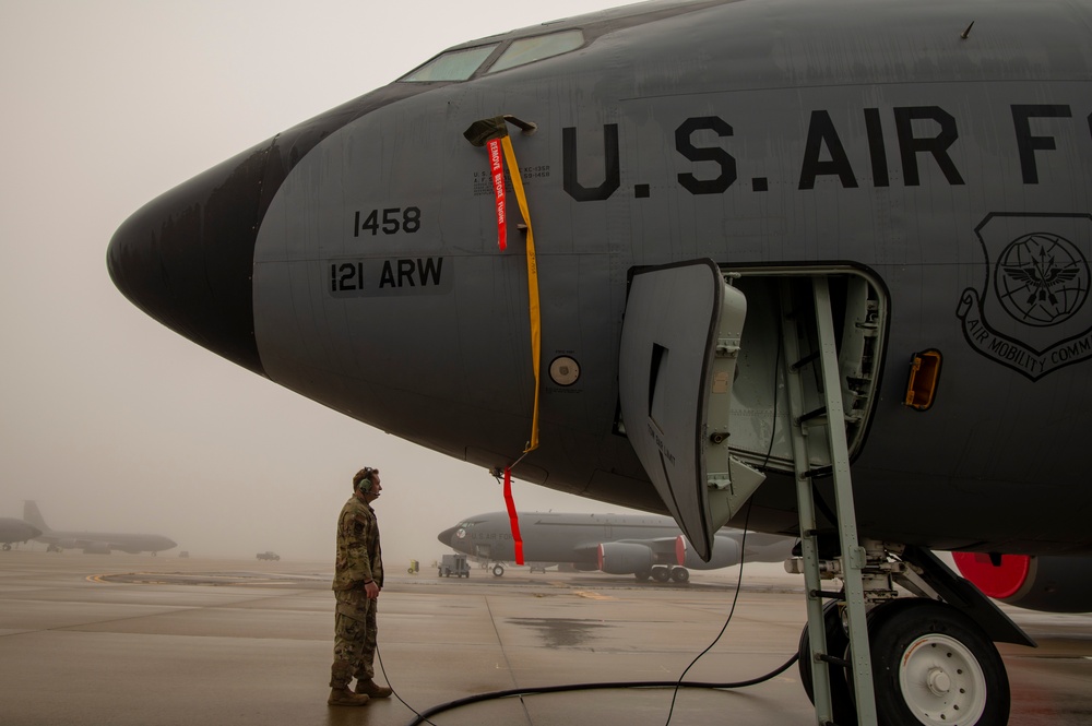 Fog on the flightline