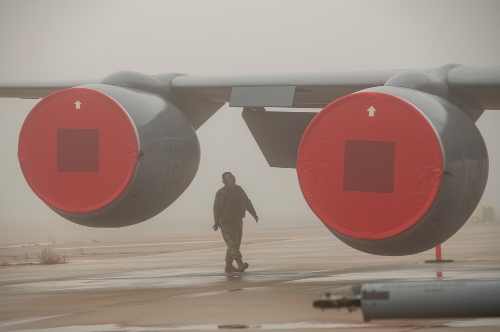 Fog on the flightline