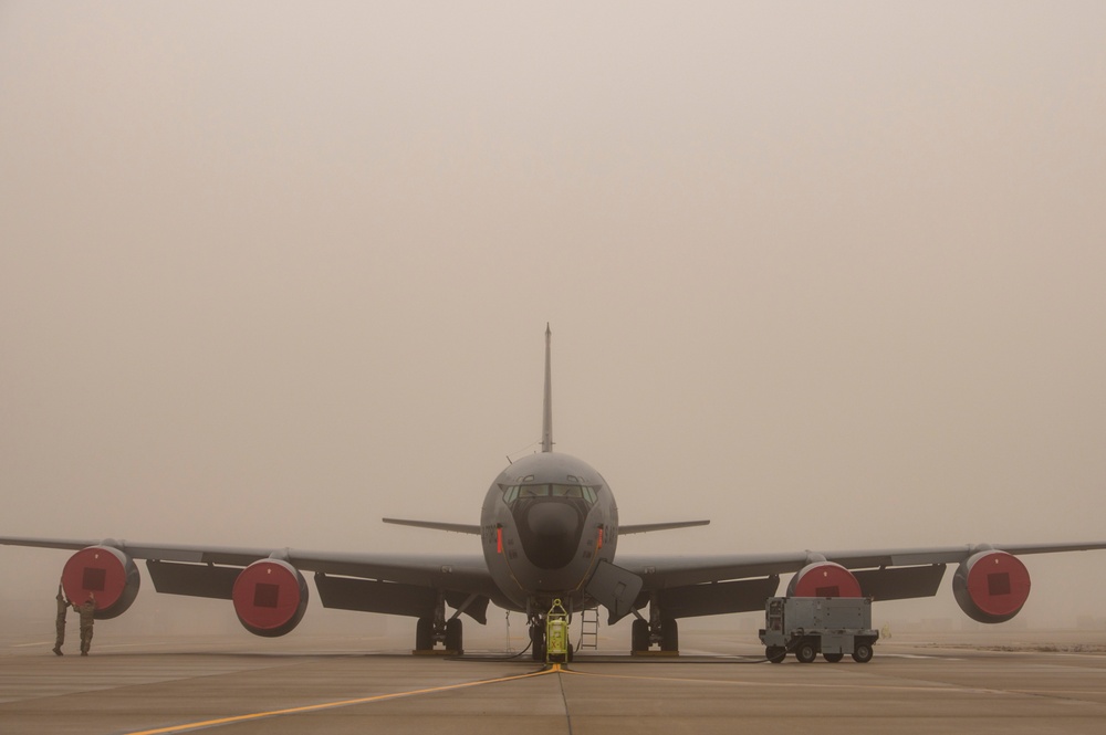 Fog on the flightline