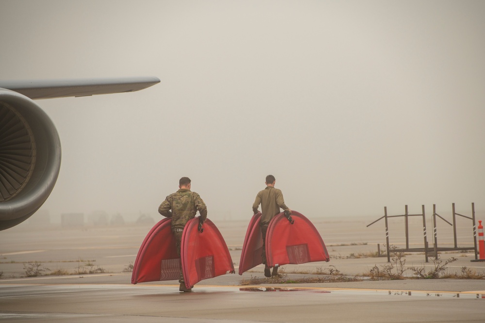 Fog on the flightline