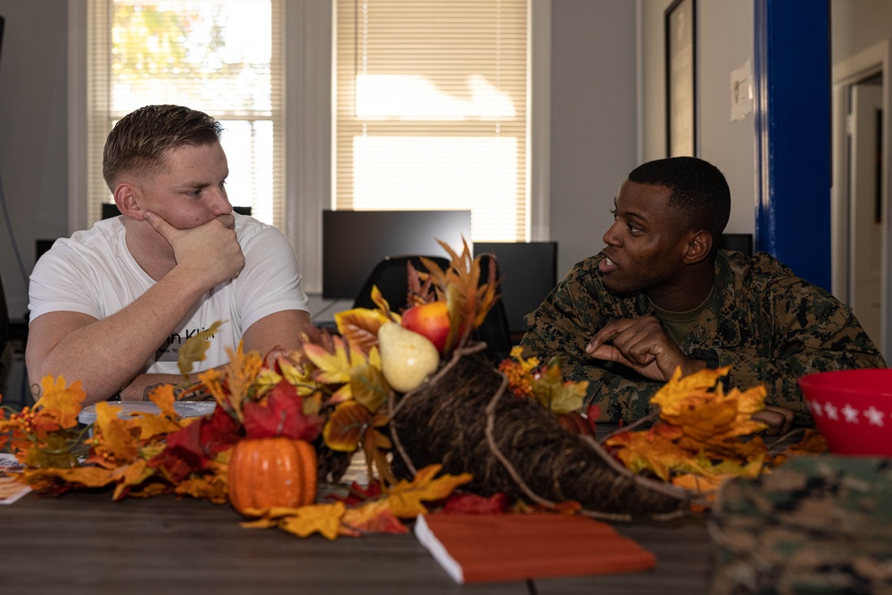 SMP hosts Thanksgiving lunch on Quantico