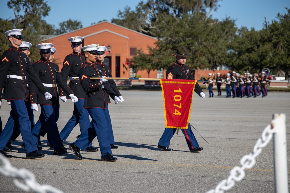 Riviera Beach native graduates as the honor graduate for platoon 1074, Charlie Company, Marine Corps Recruit Depot Parris Island