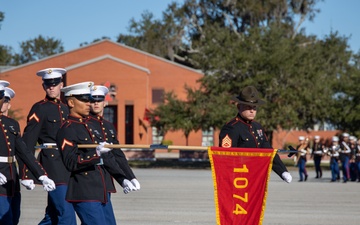 Riviera Beach native graduates as the honor graduate for platoon 1074, Charlie Company, Marine Corps Recruit Depot Parris Island