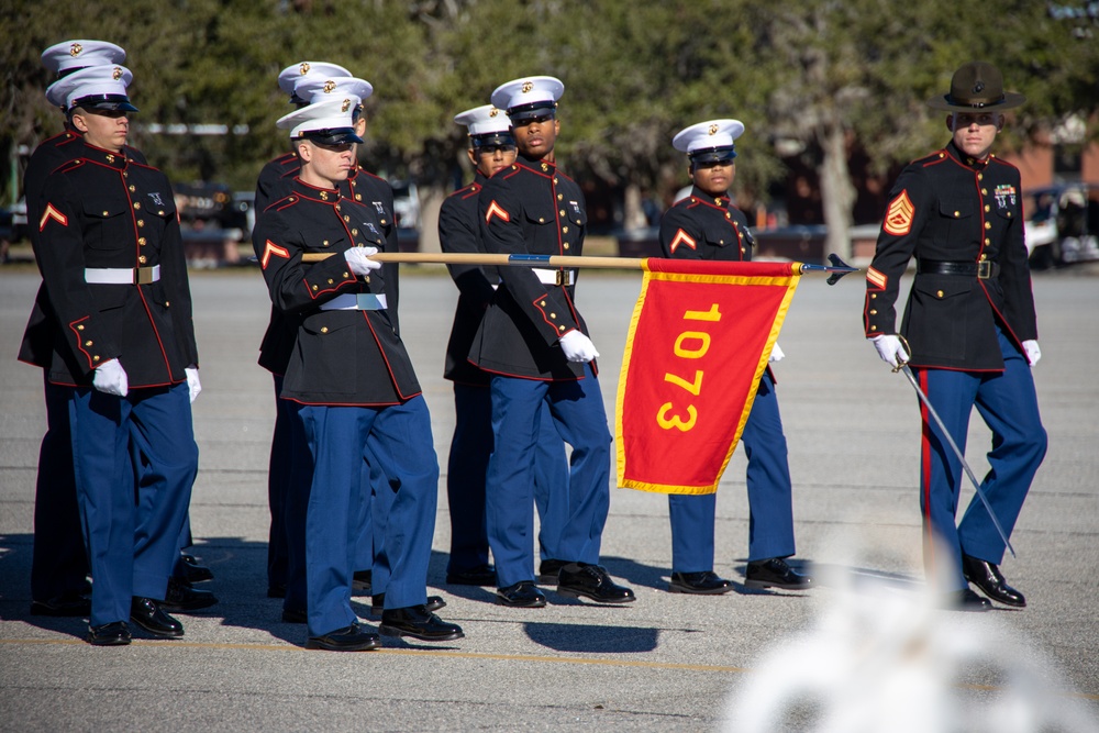 Carrollton native graduates as the honor graduate for platoon 107, Charlie Company, Marine Corps Recruit Depot Parris Island