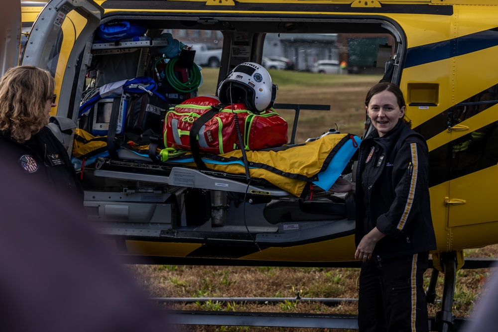 Quantico Fire and Emergency Services participate in emergency evacuation exercise