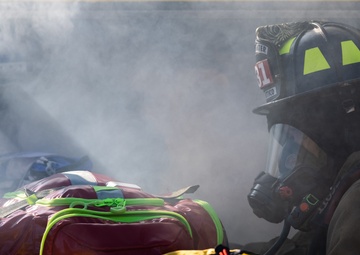 Quantico Fire and Emergency Services participate in emergency evacuation exercise