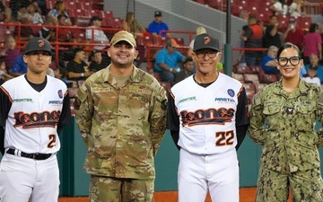 NTAG Miami Sailor Takes the Mound at Leones de Ponce Salute to Service Game