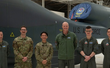 Brigadier General Chris Hammond visits Grand Forks Air Force Base