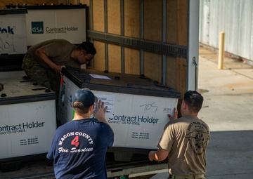 North Carolina National Guard Soldiers Deliver Cold Weather Gear