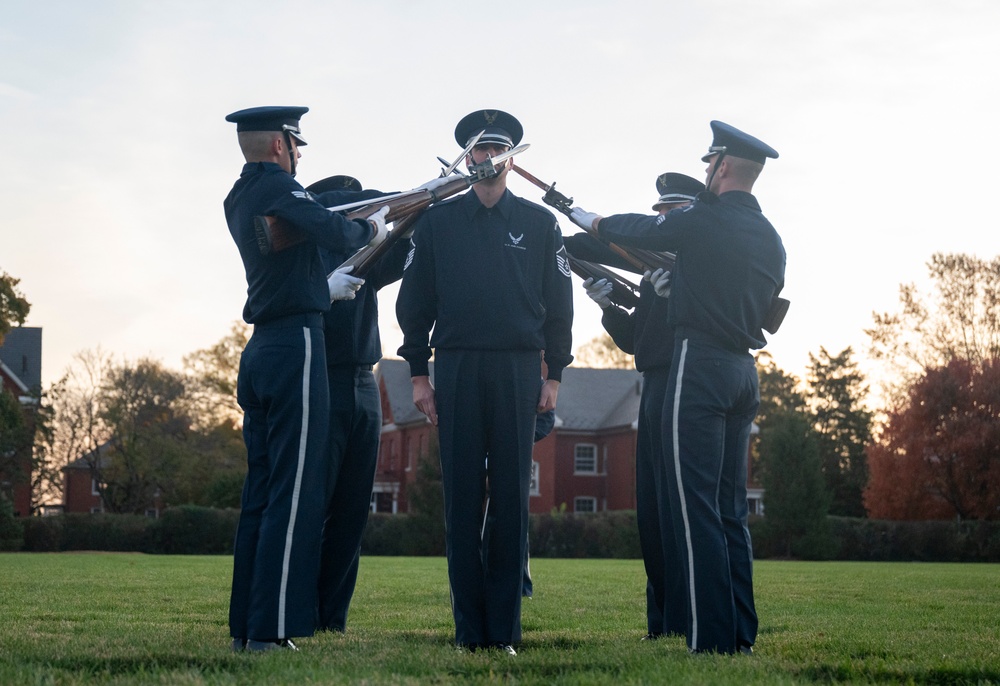 USAF Drill Team prepares for 60th Presidential Inauguration