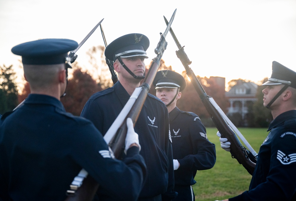 USAF Drill Team prepares for 60th Presidential Inauguration