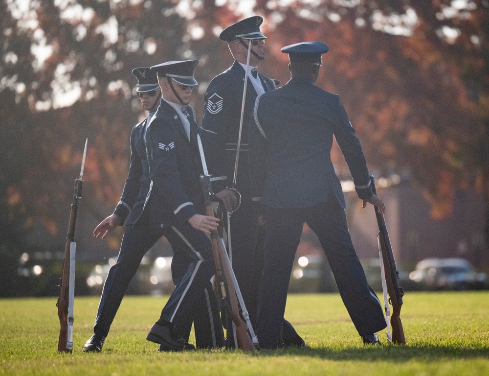 USAF Drill Team prepares for 60th Presidential Inauguration