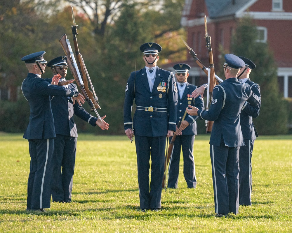 USAF Drill Team prepares for 60th Presidential Inauguration