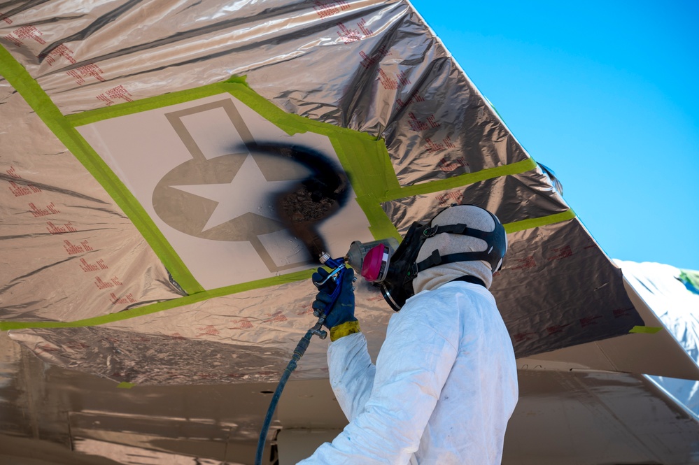 M1 Aircraft Maintenance Program corrosion control flight revitalizes F-4C Phantom II display at Holloman