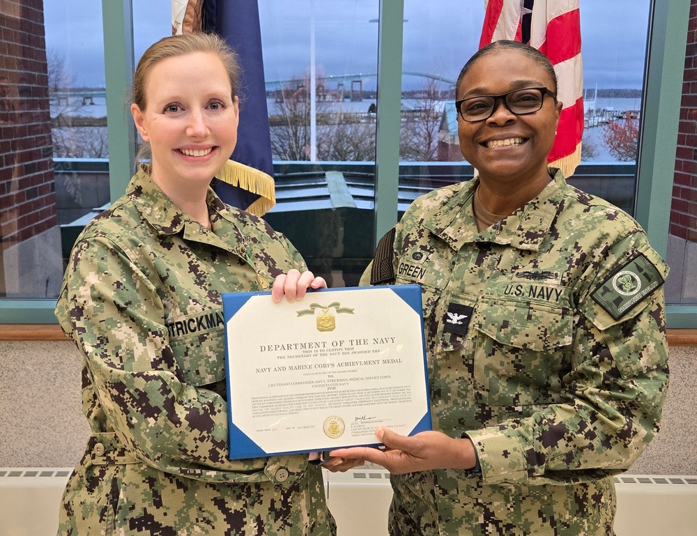 LCDR Strickman awarded NAM