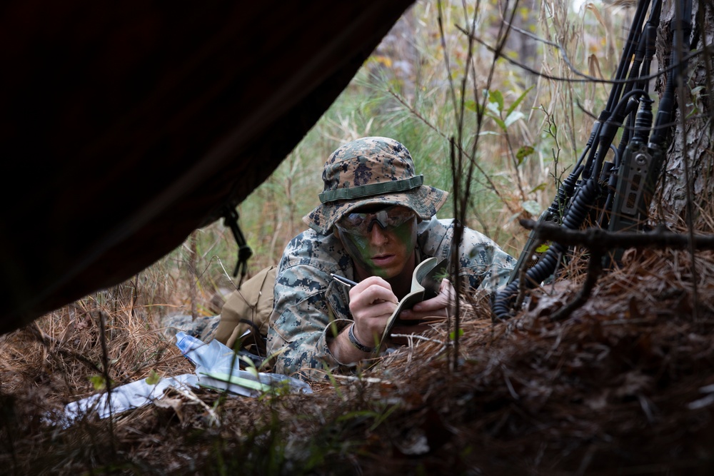 U.S. Marines with MASS-1 conduct small-unit DASC training