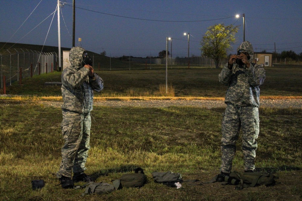 Soldiers Wear MOPP Level IV Gear at the Medical Readiness Command, West, Best Medic Competition 2024