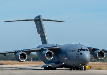 JB Charleston C-17s arrive at Pope Army Airfield for BMTW