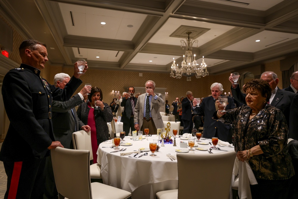U.S. Marine Corps Lt. Gen. Leonard Anderson attends the annual meeting of the Greater New Orleans Council of the Navy League of the United States