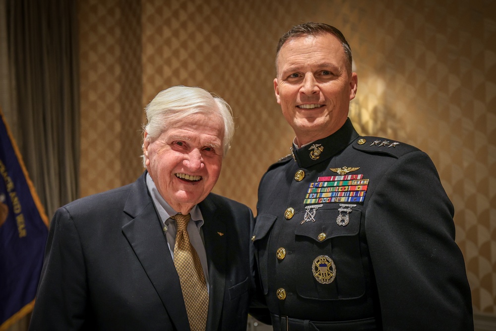 U.S. Marine Corps Lt. Gen. Leonard Anderson attends the annual meeting of the Greater New Orleans Council of the Navy League of the United States