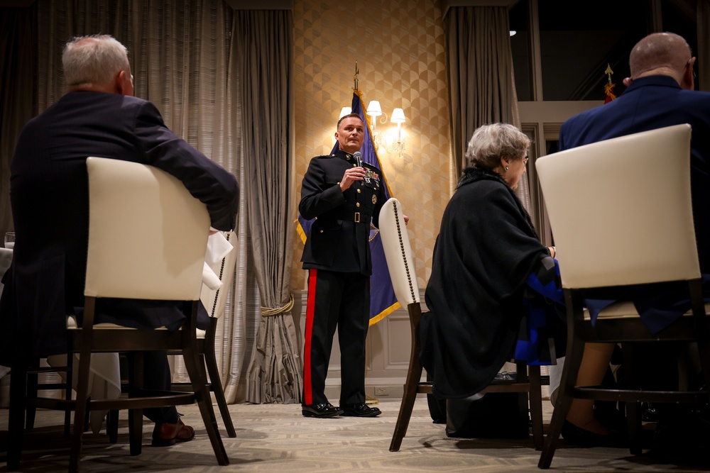U.S. Marine Corps Lt. Gen. Leonard Anderson attends the annual meeting of the Greater New Orleans Council of the Navy League of the United States