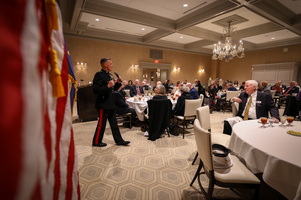 U.S. Marine Corps Lt. Gen. Leonard Anderson attends the annual meeting of the Greater New Orleans Council of the Navy League of the United States