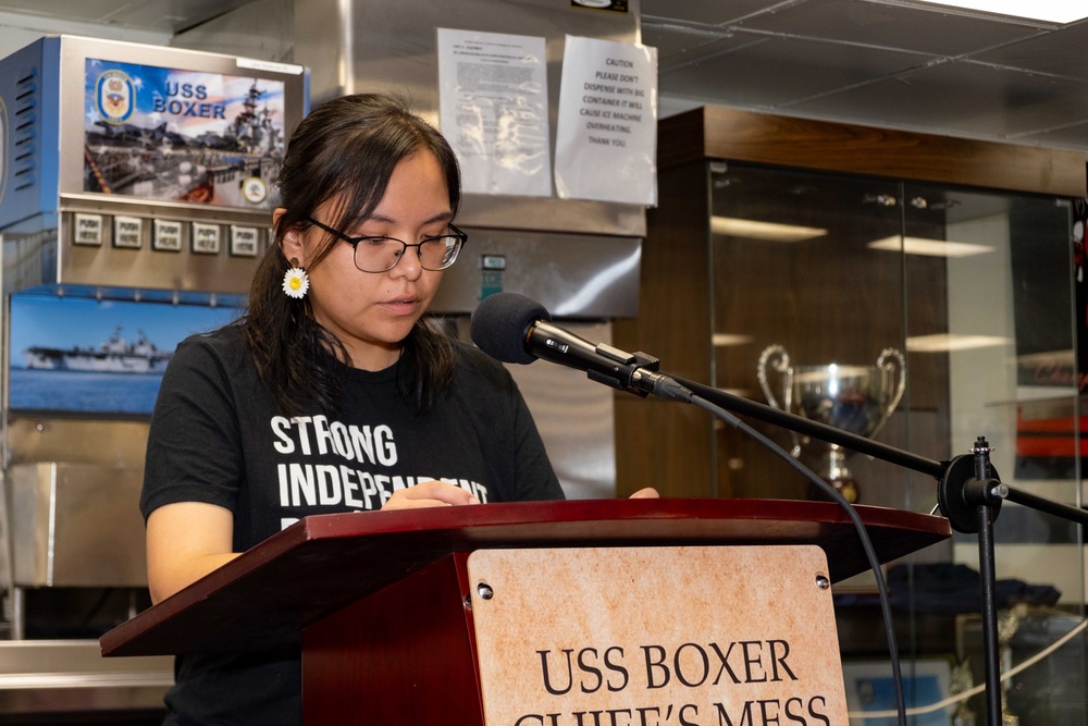 Boxer Observes Native American Indian Heritage Month