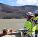 US Army Corps of Engineers USACE continues recovery efforts in Burnett Reservoir near Asheville, North Carolina following Hurricane Helene