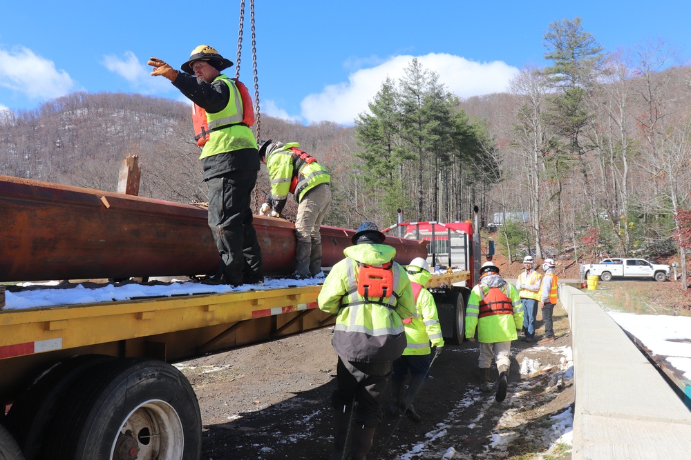 USACE continues recovery efforts in Burnett Reservoir near Asheville, North Carolina following Hurricane Helene