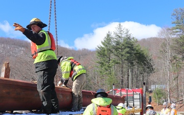 USACE continues recovery efforts in Burnett Reservoir near Asheville, North Carolina following Hurricane Helene