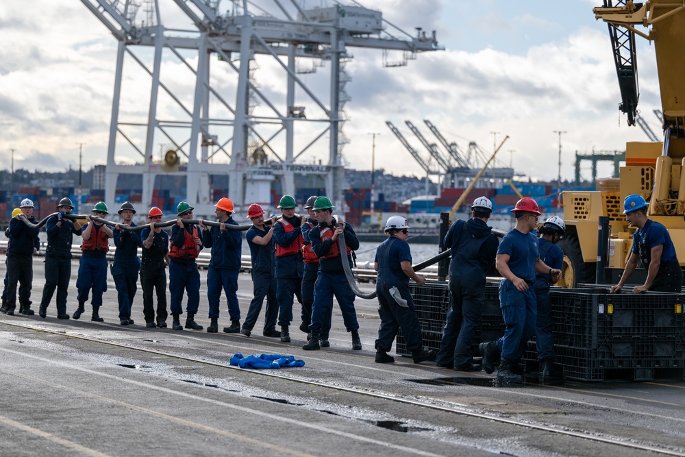 Coast Guard Cutter Polar Star (WAGB 10) departs Seattle