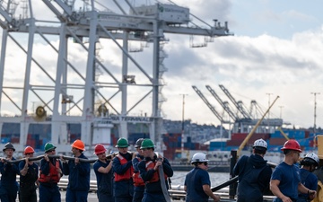 Coast Guard Cutter Polar Star (WAGB 10) departs Seattle