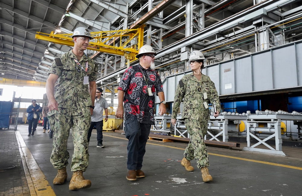 Rear Adm. Wolfson Visits Pearl Harbor Naval Shipyard