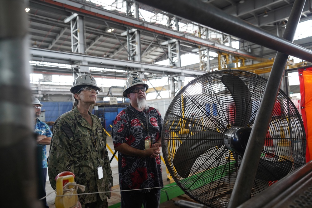 Rear Adm. Wolfson Visits Pearl Harbor Naval Shipyard