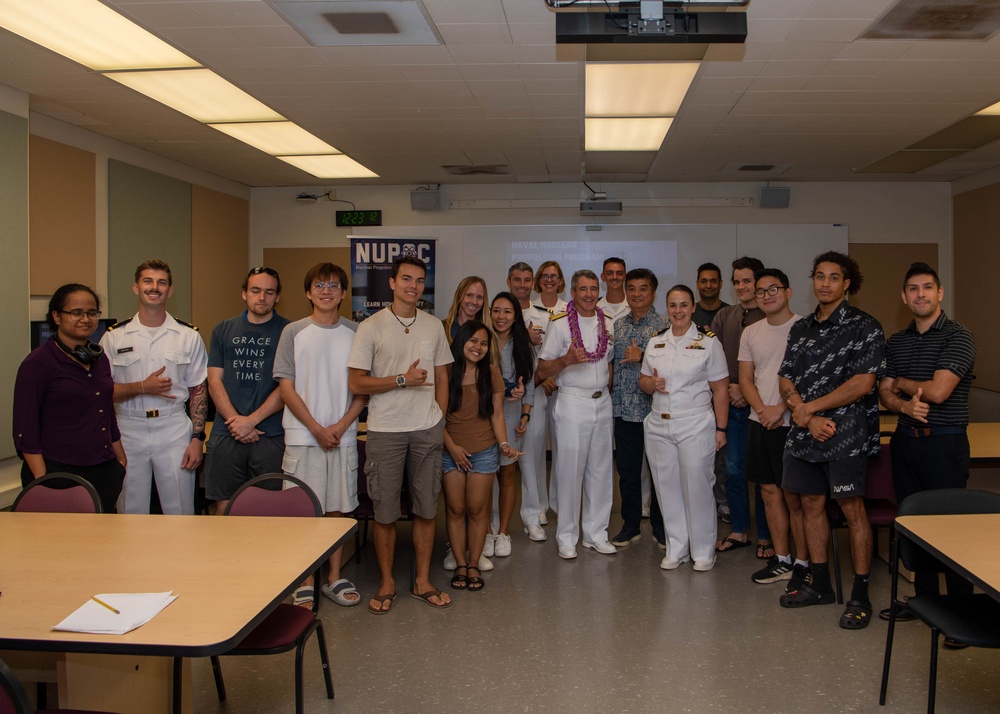 VADM Blake Converse Speaks to UH Students About NUPOC Program