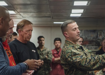 15th MEU Mobility Officer Performs Magic Show During USS Boxer Tiger Cruise