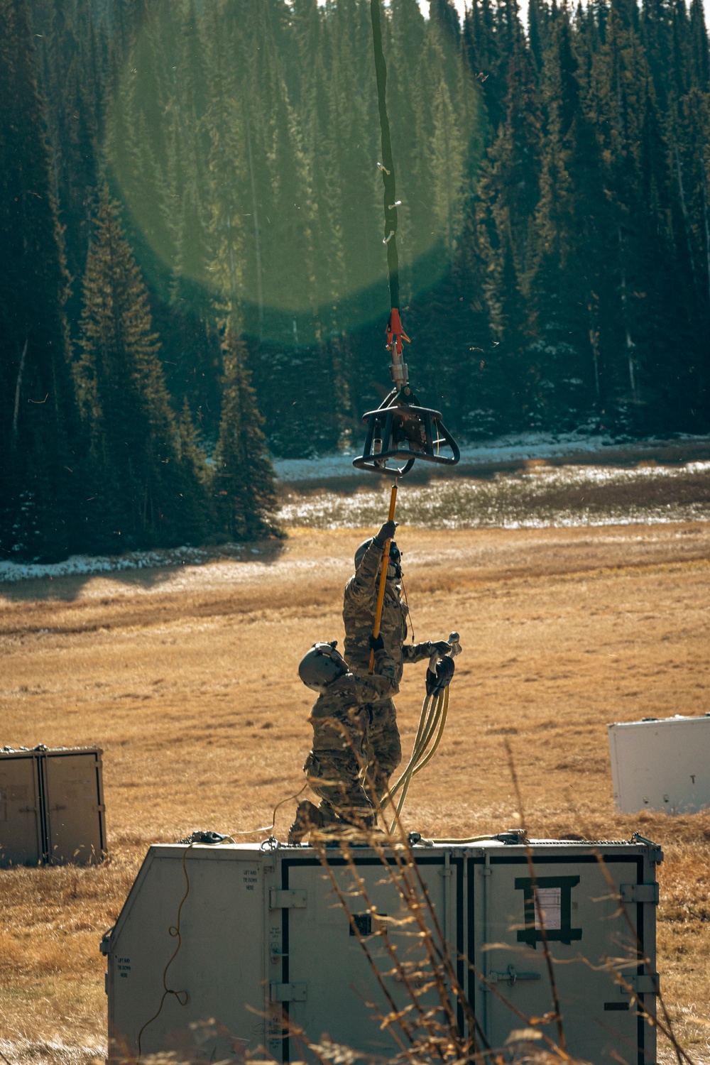 Washington National Guard aviators support U.S. Navy during Growler crew recovery near Mount Rainier