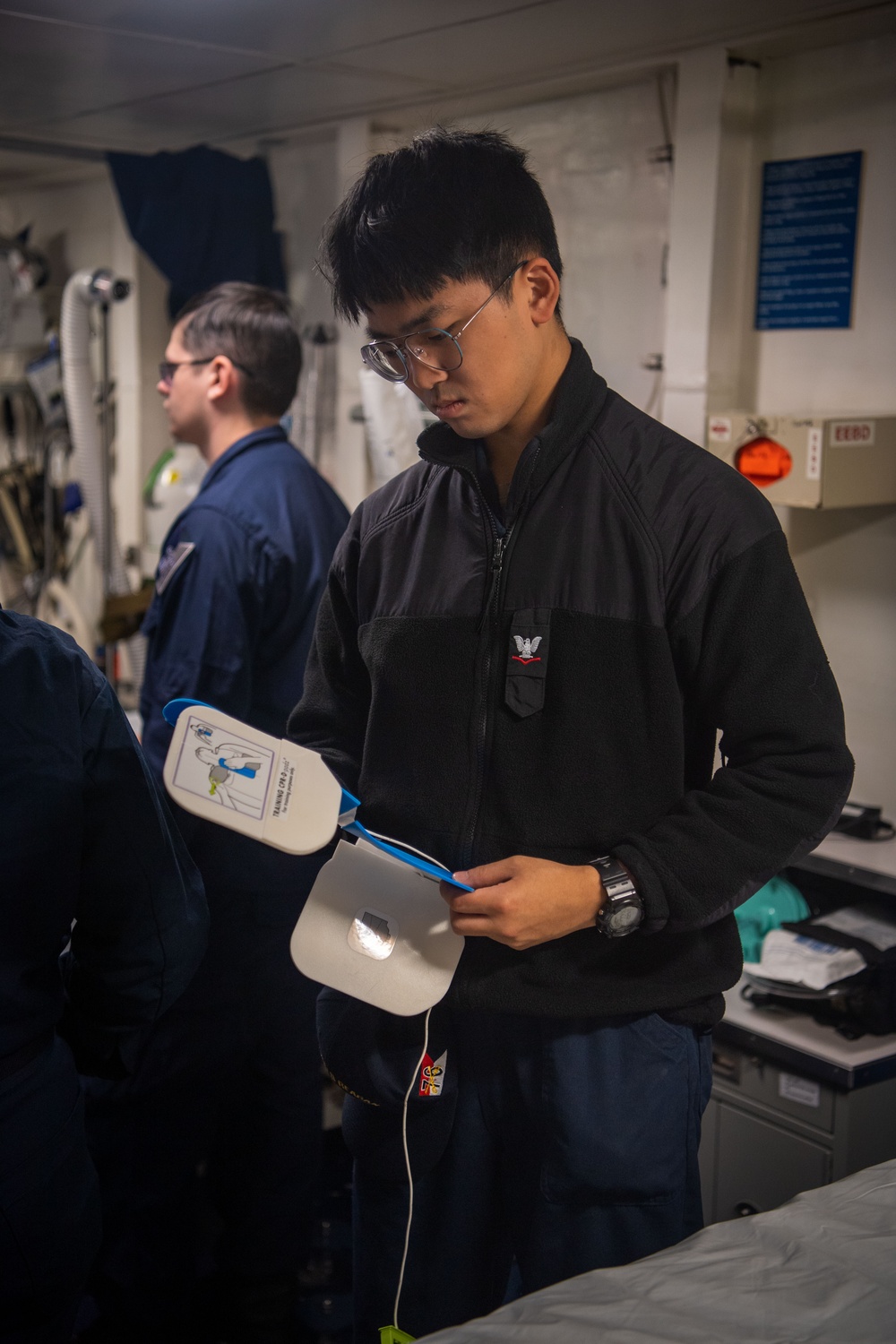 USS Ronald Reagan (CVN 76) Sailors participate in CPR training and certification