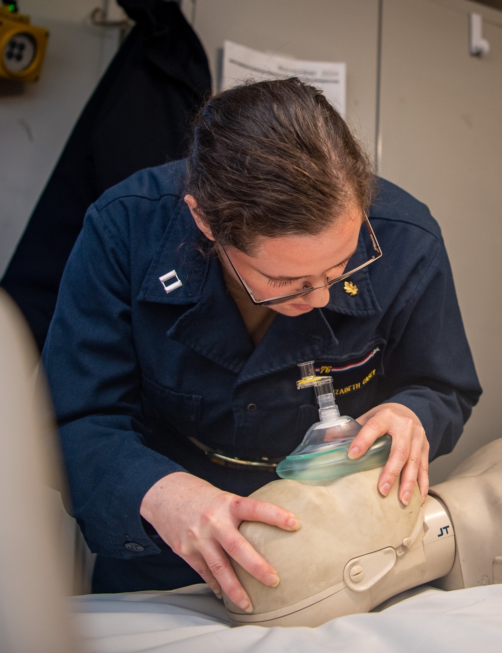 USS Ronald Reagan (CVN 76) Sailors participate in CPR training and certification