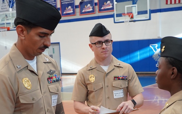 NWS Yorktown Sailors volunteer at York High School during annual NJROTC event