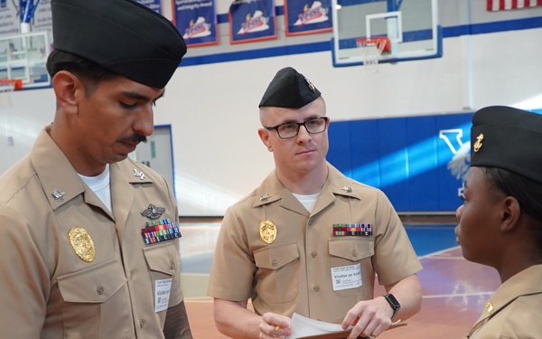 NWS Yorktown Sailors volunteer at York High School during annual NJROTC event