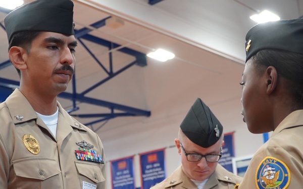 NWS Yorktown Sailors volunteer at York High School during annual NJROTC event