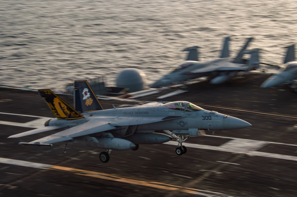 Flight Operations are conducted aboard USS Carl Vinson (CVN 70)
