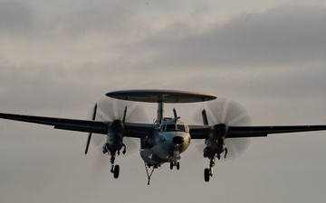 Flight Operations are conducted aboard USS Carl Vinson (CVN 70)