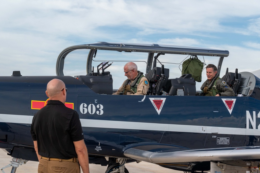 U.S. PACAF Commander Gen. Kevin Schneider Delivers first T6-C Aircraft to Vietnam